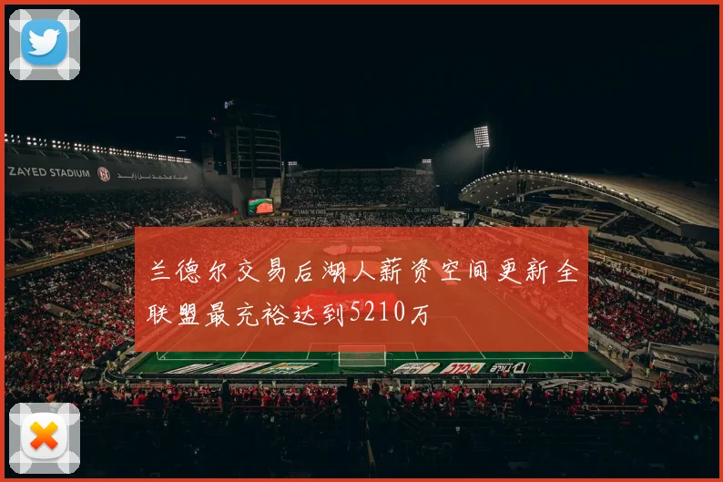 兰德尔交易后湖人薪资空间更新全联盟最充裕达到5210万